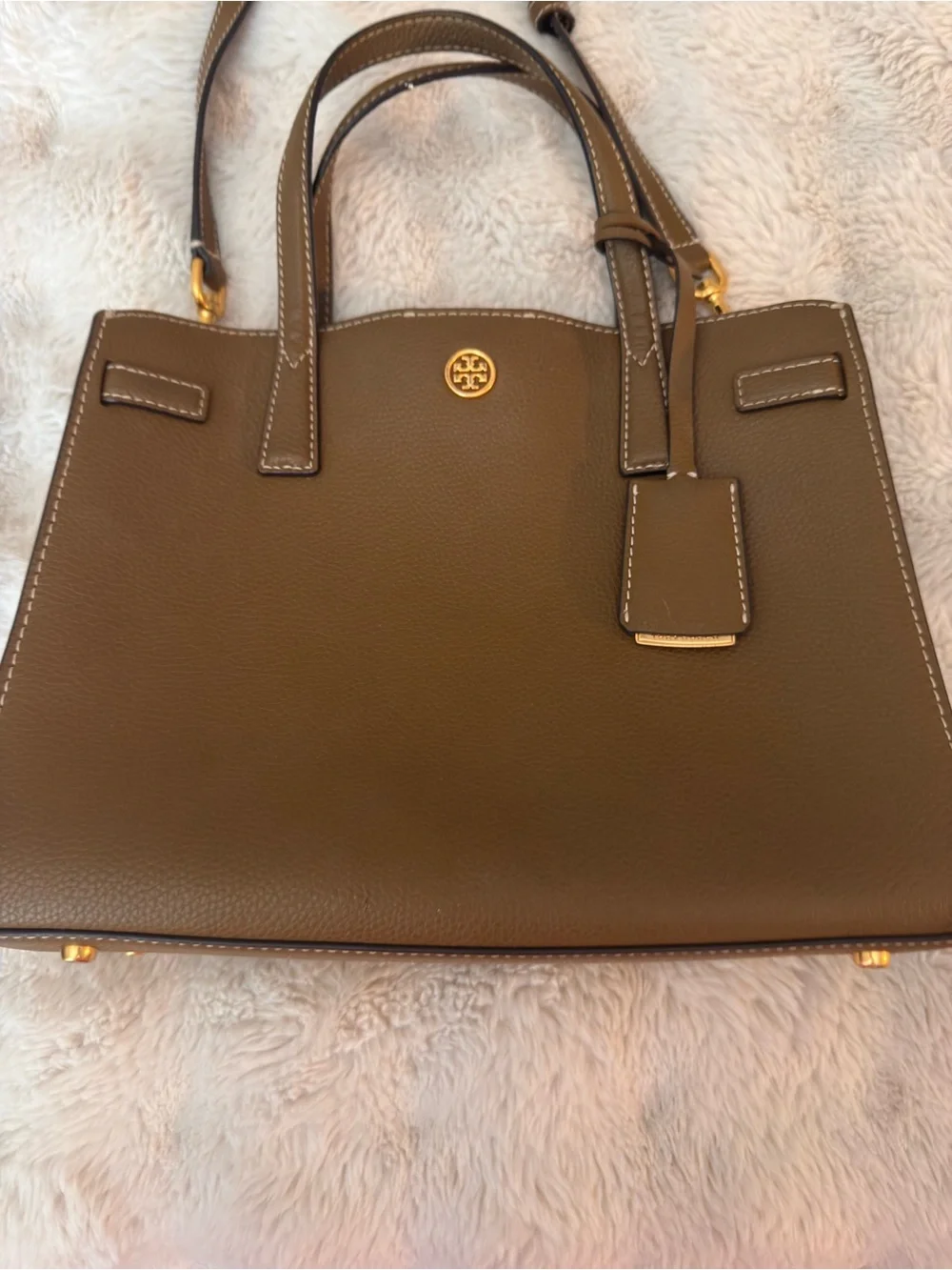 Tory Burch Walker Leather Tote Bag